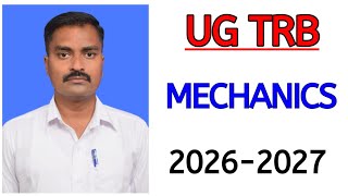 UG TRB 2026 MATHS MECHANICS 