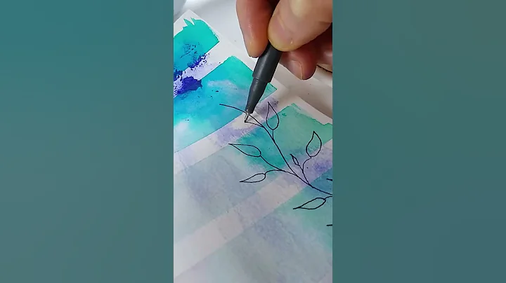 Mixed Media Art Journal Page #shorts