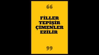 FİLLER TEPİŞİR ÇİMENLER EZİLİR KISA FİLM