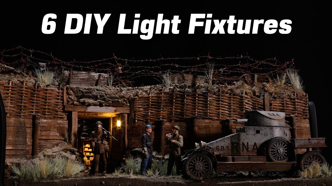 DIY Miniature Lights: 6 Easy-to-Make WWI Diorama Light Fixtures