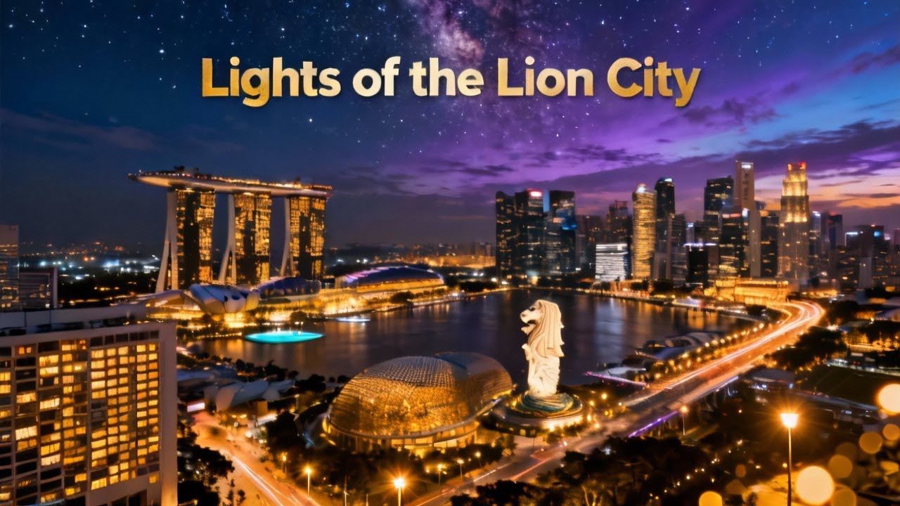 Lights of the Lion City | Cinematic City Night Music | Urban Glow