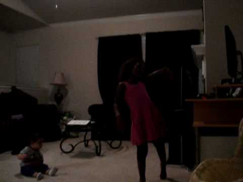 Amari dancing to Single Ladies