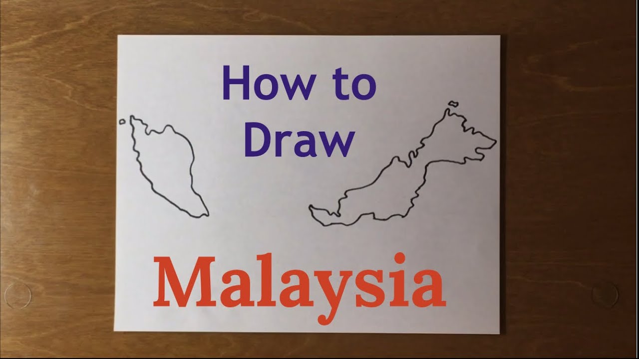 How to Draw Malaysia  YouTube