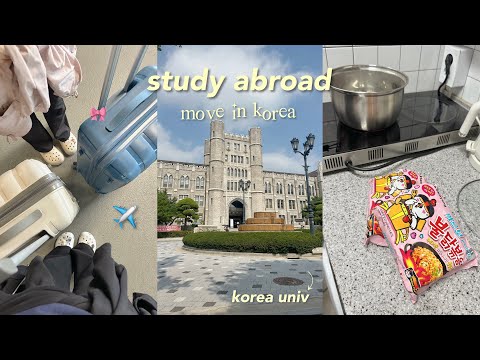 moving to Korea as sisters ✈️⋆.𐙚˚ study abroad, korea university, pack with us ep.1