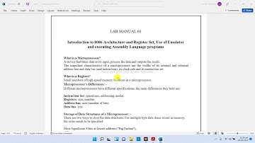 Microprocessor & Interface (Lab1)