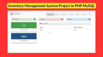 Inventory Management System Project in PHP MySQL