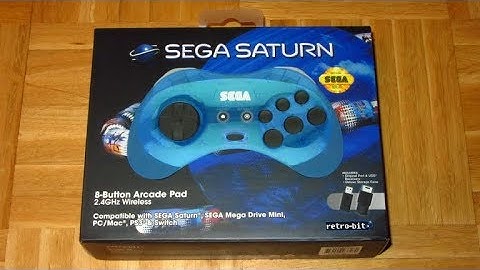 (UNBOXING) Retro-Bit SEGA Saturn 2.4 GHz Wireless Controller (2019) iPlaySEGA