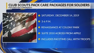 Cub Scouts and Friends to pack care packages for soldiers