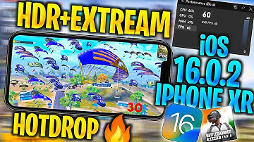 IPHONE XR iOS 16.0.2 BGMI/PUBG HOT DROP TEST WITH FPS METER 2022🔥•BGMI FPS,BATTERY,HEATING,LAG TEST
