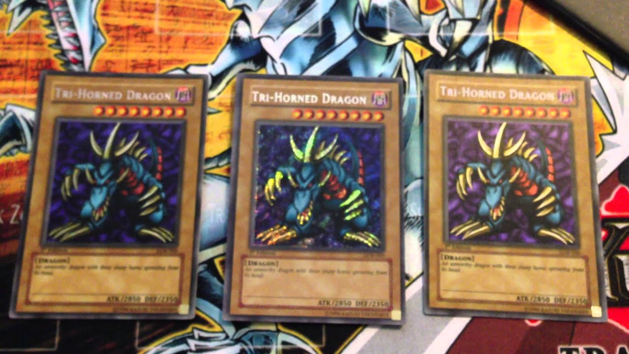 Response to My 1st edition LOB Pack Opening Tri-Horned Dragon