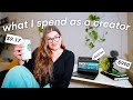 How i spend 18000 per month as a content creator 