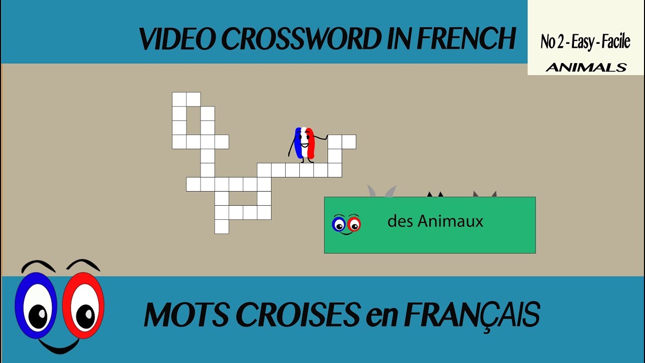 Animals in French - Crossword - YouTube