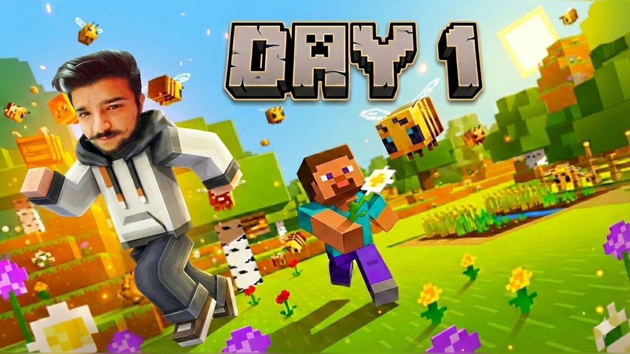 Finally Minecraft Survival Shuru! 😍 Day 1 World Creation & First House | Rist Gaming