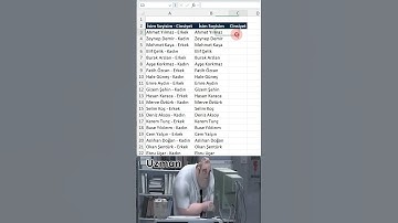 Excel’de CTRL + E hızlı doldurma kısayolu. #excel
