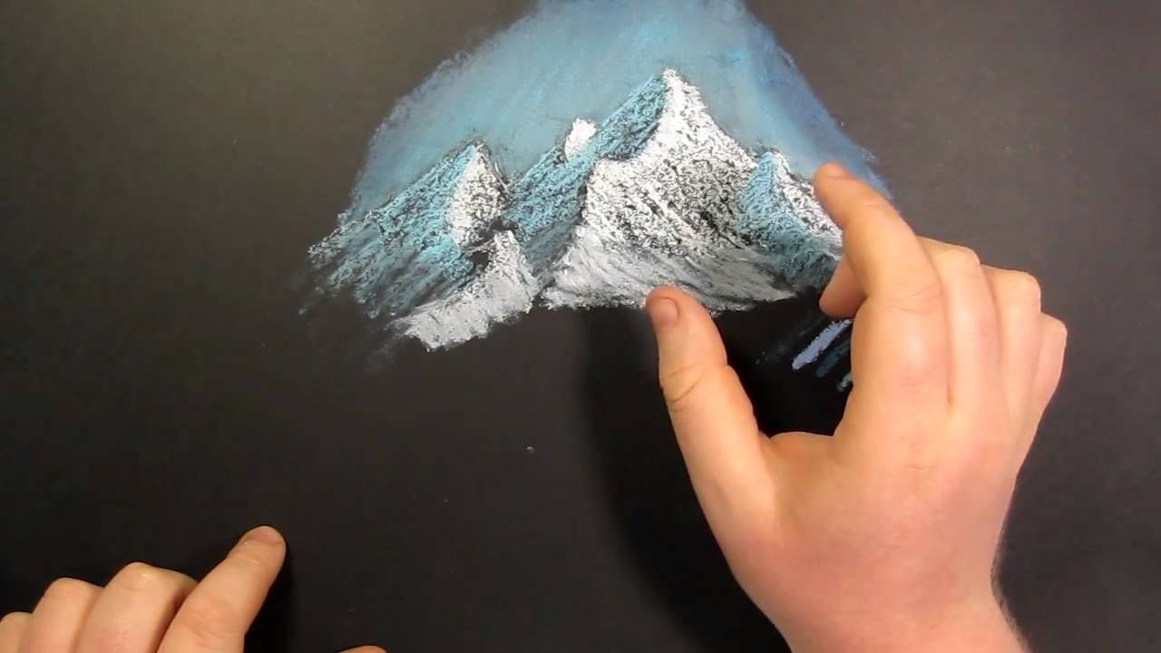 ⁣Tips and Tricks~How to Draw mountains with Oil Pastel