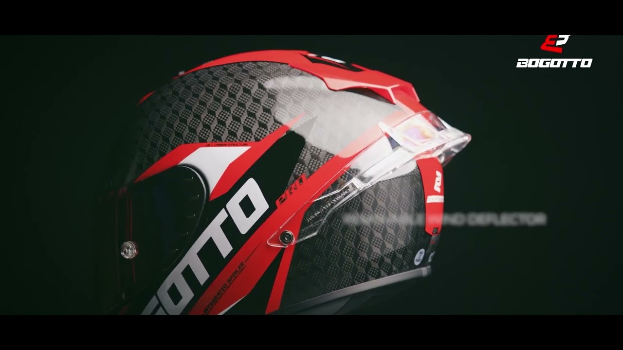 Bogotto FF104 SPN Carbon Full Face Helmet Review - Apžvalga - YouTube
