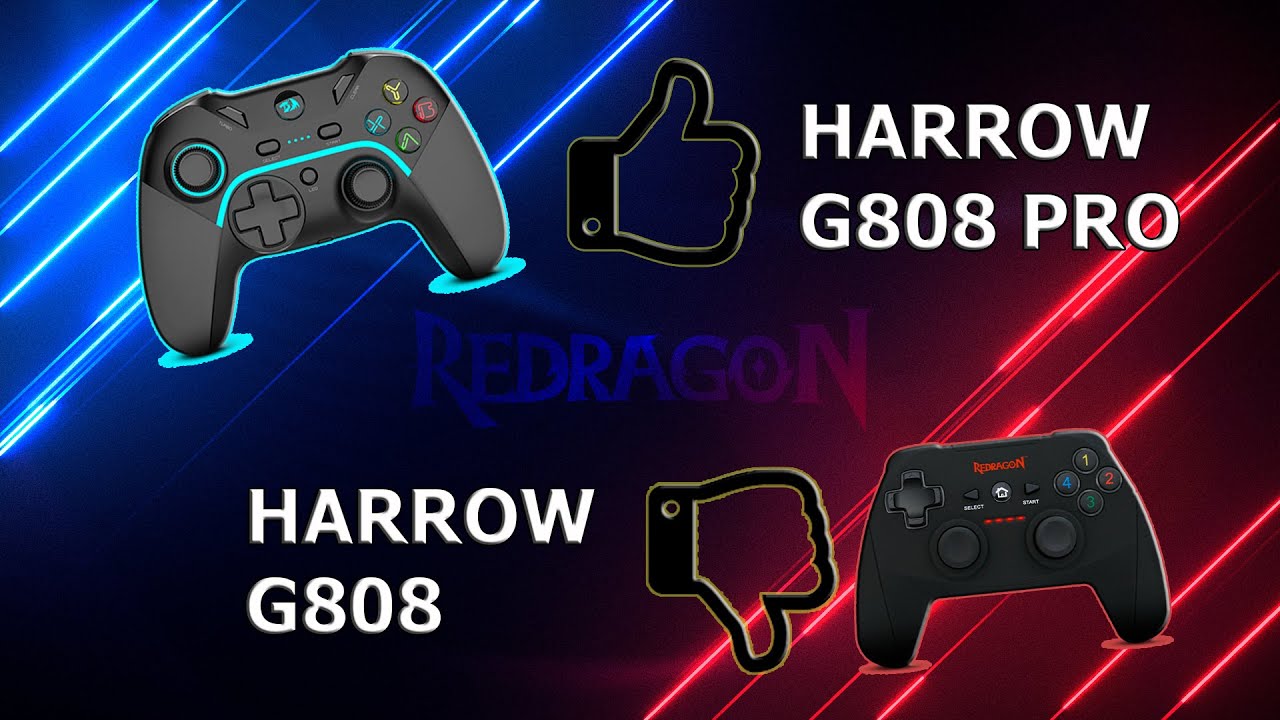 Mando Redragon Harrow Pro Wireless G808Pro para PC / PS3  Compra Online  PS4, PS5, Nintendo Switch, Funko, Sillas Gamer, pc gamer, audifonos,  teclados, laptop gamer y más - PHANTOM