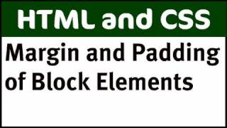 Margin and Padding of Block Elements