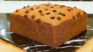 巧克力古早味蛋糕食谱|轻盈柔软，不开裂不缩腰|Chocolate Castella Cake Recipe| Light and Fluffy, No Crack No Shrinkage