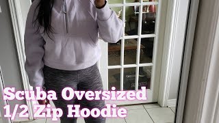 I'm in love with the Scuba Oversized 1/2 Zip Hoodies! Wearing