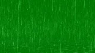 Raindrops Fall In Puddles - Free Green Screen Effect - Free Use
