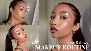 my updated makeup routine dewy and glowy
