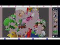Mario bros and Luigi and peach and more friendCartoon 