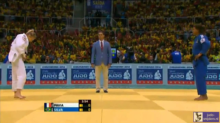 Judo 2013 World Championship Rio de Janeiro: Pavia (FRA) - Silva (BRA) [-57kg] semi-final