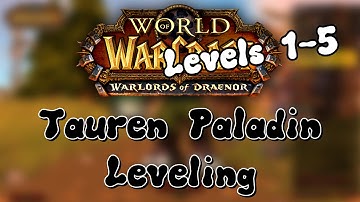World of Warcraft Tauren Paladin Leveling #1 // LEVELS 1-5