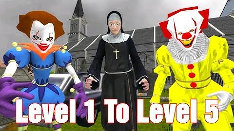 Clown Neighbors Chapel - Level 1 To Level 5 (Gameplay)