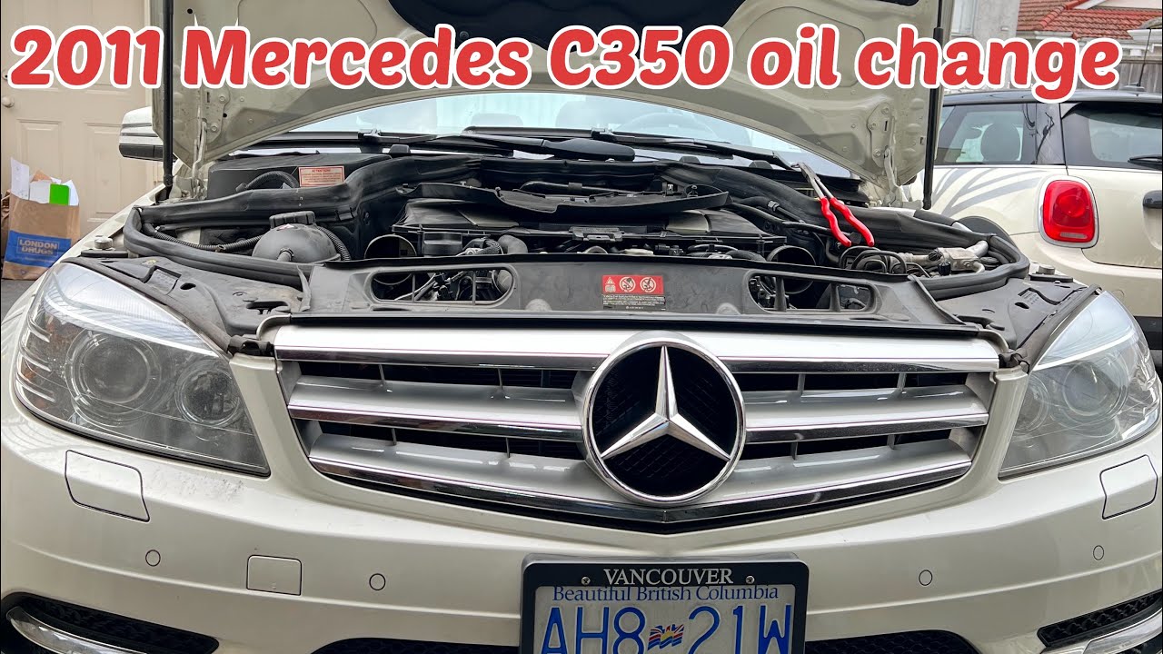 2011 Mercedes C350 oil change YouTube