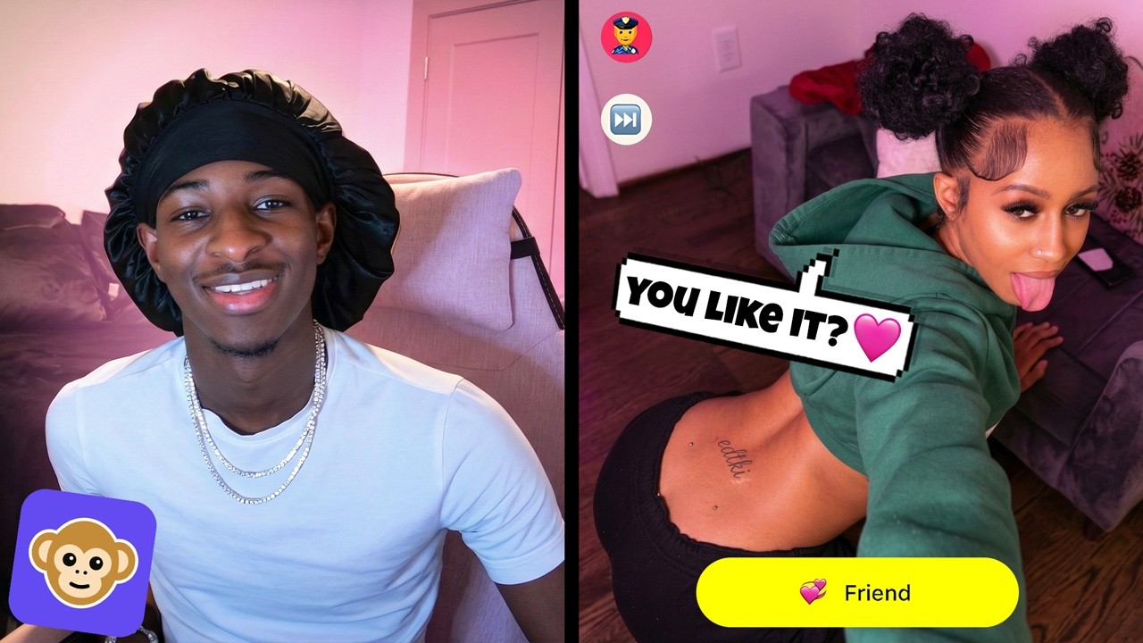 SHE SHOWED ME HER BACK TATTOO! 😍 (MONKEY APP)