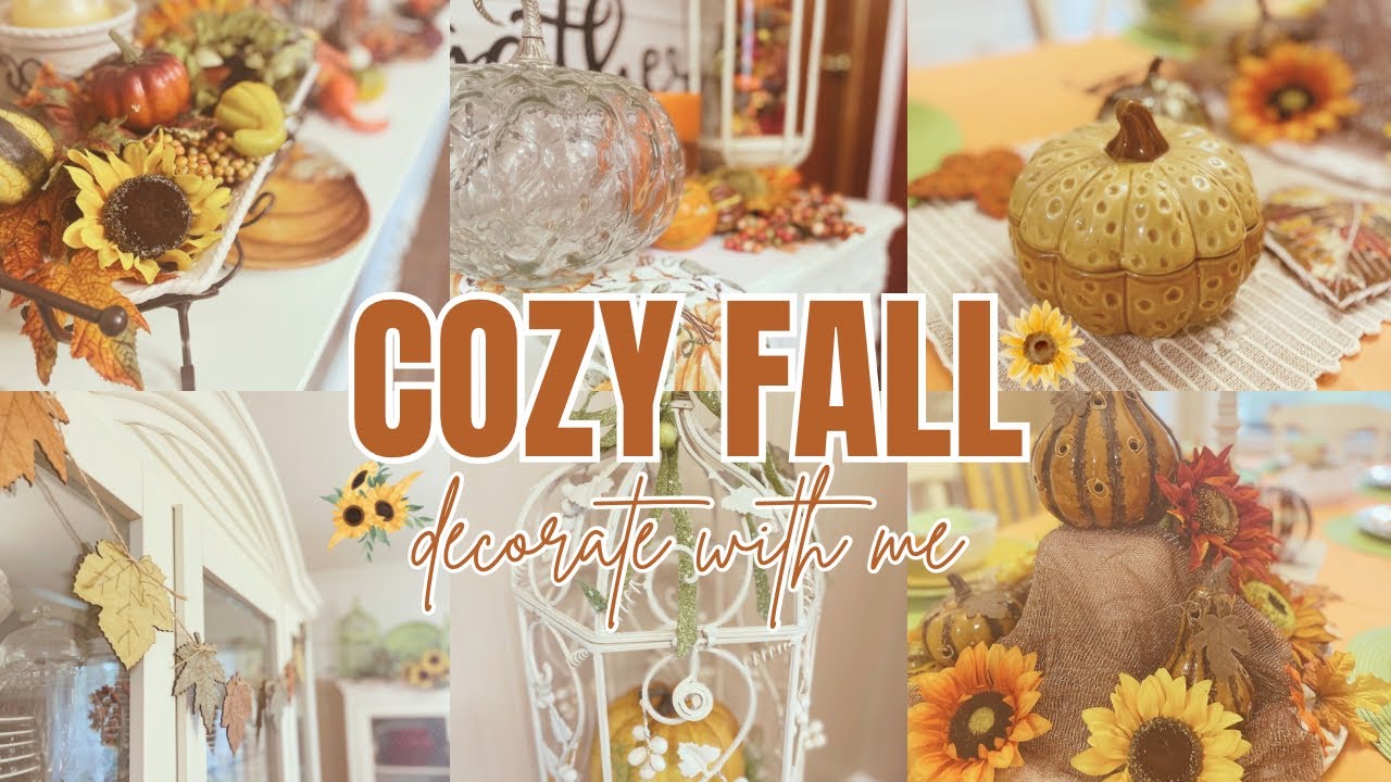 🍂🌻NEW! COZY FALL DECORATE WITH ME | MAWMAWS FALL HOME - YouTube