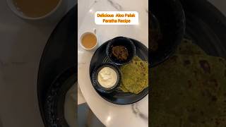 Delicious Aloo and Palak Paratha Recipe food paratha shorts youtubeshorts