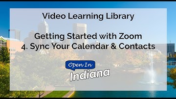 Syncing Your Calendar & Contacts on Zoom
