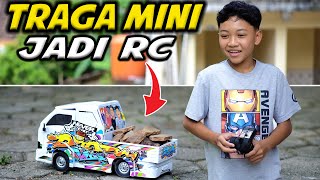 IT'S EVEN COOLER!! DIMAS MODIFIES A MINI TRAGA INTO AN RC!!