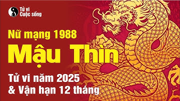 Nữ mạng Mậu Thìn 1988  - Chi tiết Tữ Vi năm 2025 và Vận hạn 12 tháng