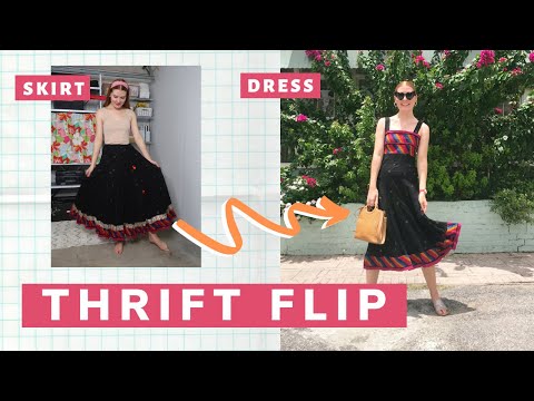 Video: How To Alter A Skirt Into A Dress