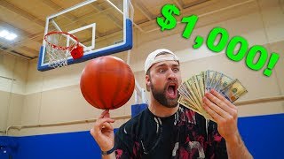 SURPRISE $1,000 BASKETBALL TRICK SHOT CHALLENGE! screenshot 5