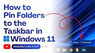 How to Pin Any Folder to Windows 11 Taskbar 📁