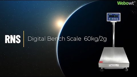 WEBOWT RNS-ID511 Digital Stainless Steel Bench Scale Weighing Test - 60kg/2g