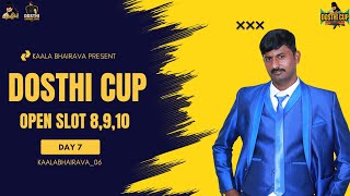 KB DOSTHI CUP || DAY 7 || OPEN SLOT 8,9,10 || FF LIVE IN KANNADA || HORIZONTAL LIVE