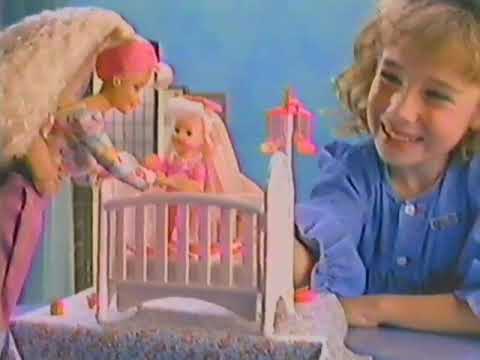 1995 Barbie Baby Sister Kelly Toy Doll Commercial