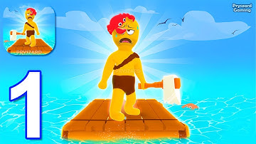 Water Raft - Survival Arcade - Gameplay Walkthrough Part 1 Stickman Ocean Nomad Raft Survival