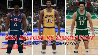 NBA2K22 MYNBA Series: Reset The NBA to 1976-77 Season and Re-Simulated NBA History...  Episode 1