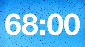 timer - 68 minute countdown with rain sounds