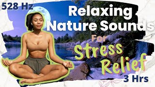 Relaxing Nature Sounds For Stress Relief - Pink Noise For Anxiety - 528 Hz Healing Frequency Sleep