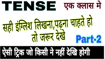 Tense || Part-2 | Trick And Rules | Class-12 | By Sameer Sir