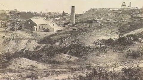 Abandoned gold rush mine. Daylesford Victoria gold mine