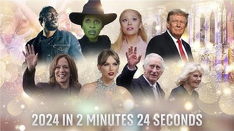 Sky News looks at the year 2024 in 2 minutes and 24 seconds